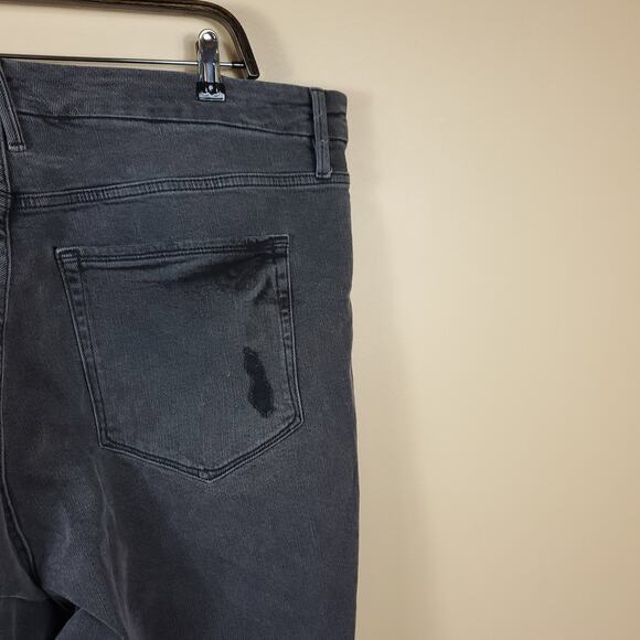 Good American High-rise Classic Jeans Washed Black Size 20 - Picture 7 of 11